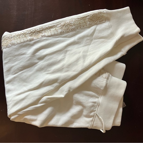 NWT Polo Ralph Lauren White Joggers with Embroidered Detail L - Picture 2 of 6